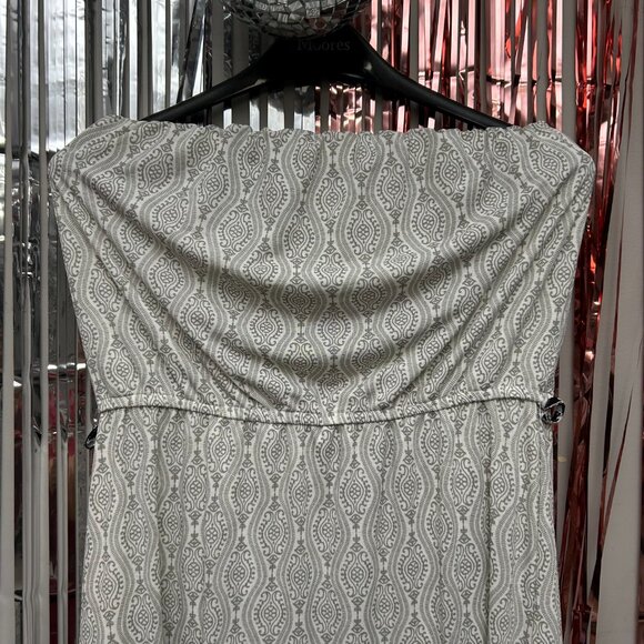ARDENE Tube Dress Women Size XL Gray White Cocktail Party Formal Strapless - Picture 2 of 7